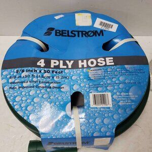 Belstrom 4 Ply 5/8 Inch x 50 Feet Vinyl Garden Hose